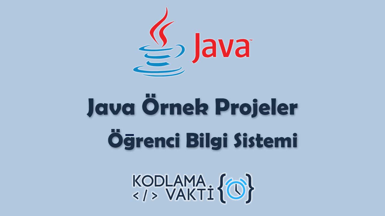 Java Örnek Projeler 40 - Öğrenci Bilgi Sistemi
